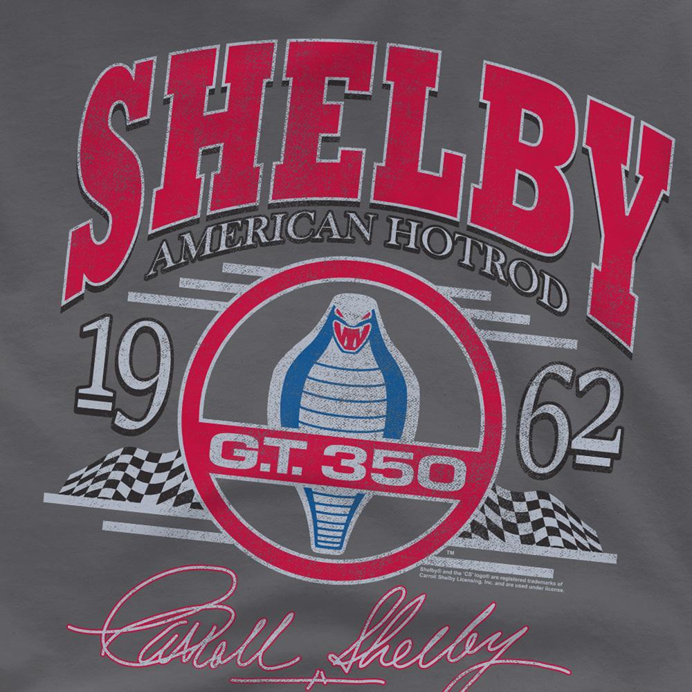 Charcoal - Side - Carroll Shelby Unisex Adult Hotrod Arched T-Shirt