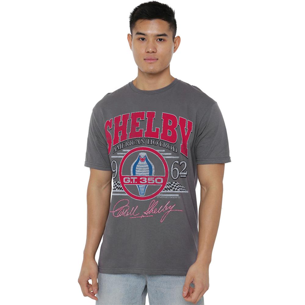 Charcoal - Lifestyle - Carroll Shelby Unisex Adult Hotrod Arched T-Shirt
