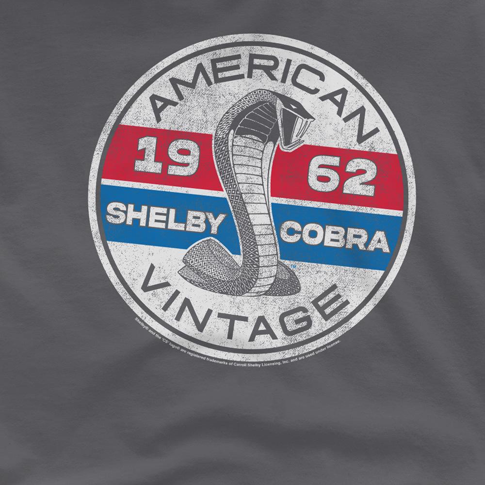 Charcoal - Side - Carroll Shelby Unisex Adult Vintage Circle T-Shirt