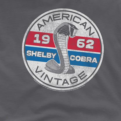 Charcoal - Side - Carroll Shelby Unisex Adult Vintage Circle T-Shirt