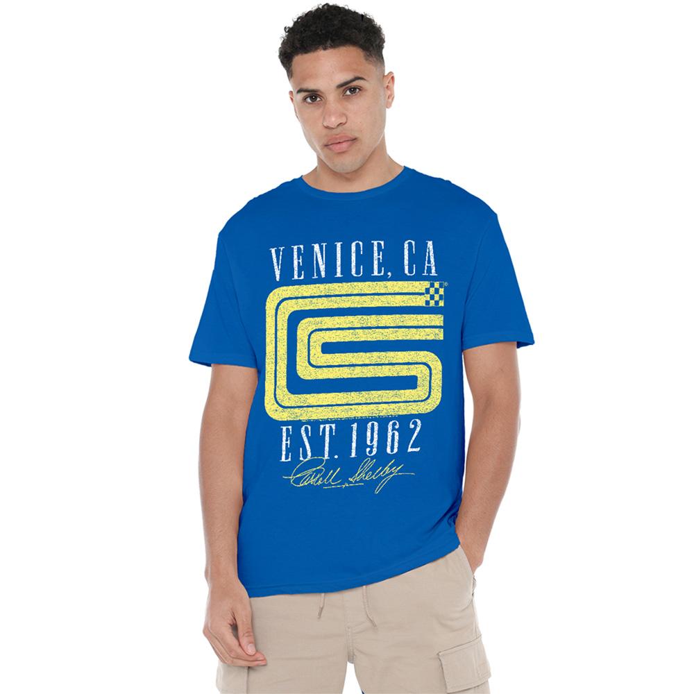 Royal Blue - Lifestyle - Carroll Shelby Unisex Adult CS Venice Logo T-Shirt