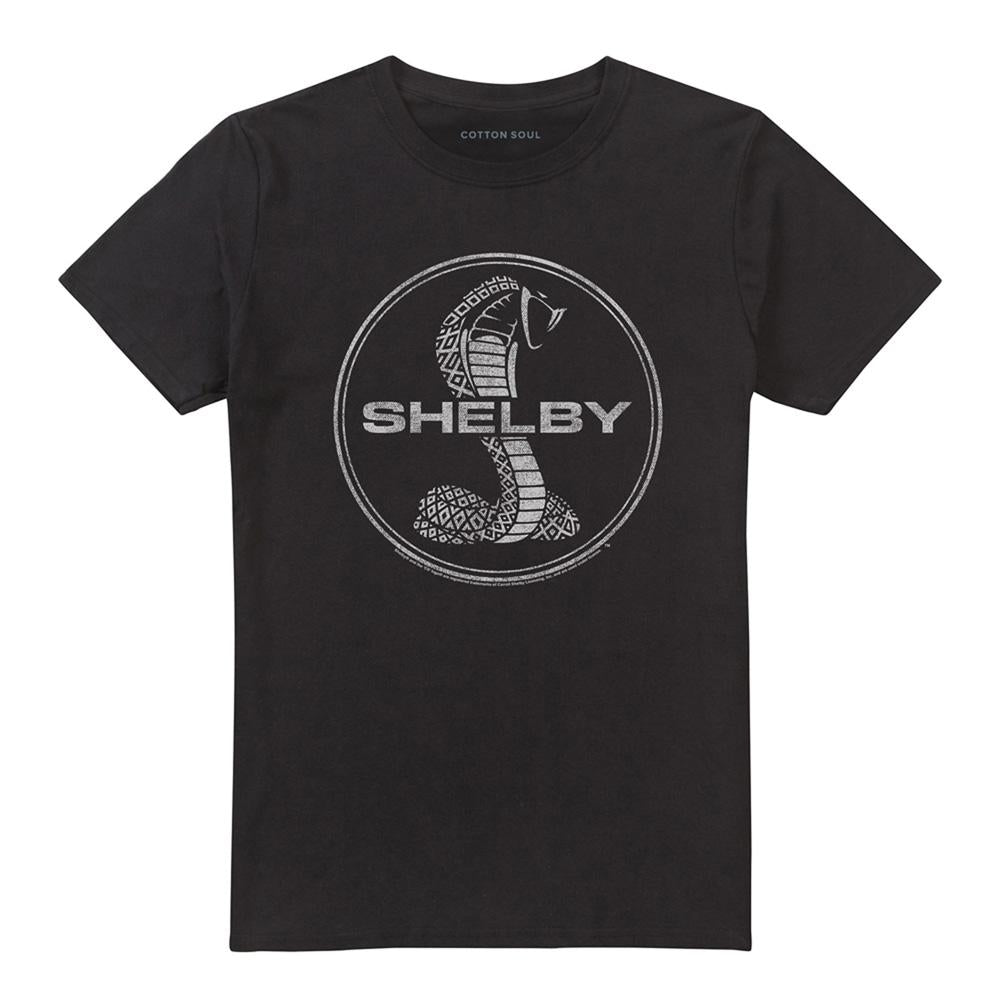 Black - Front - Carroll Shelby Unisex Adult One Color Cobra T-Shirt