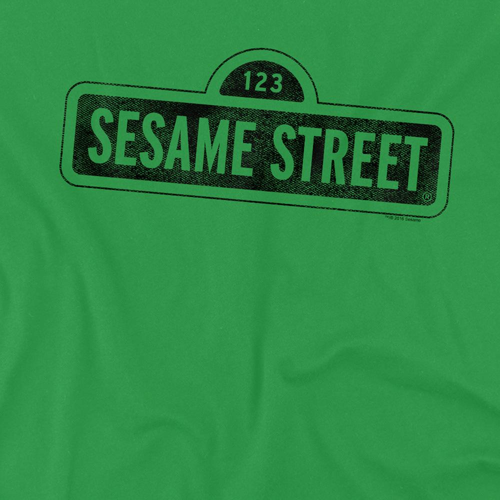 Kelly Green - Side - Sesame Street Unisex Adult One Color Dark T-Shirt
