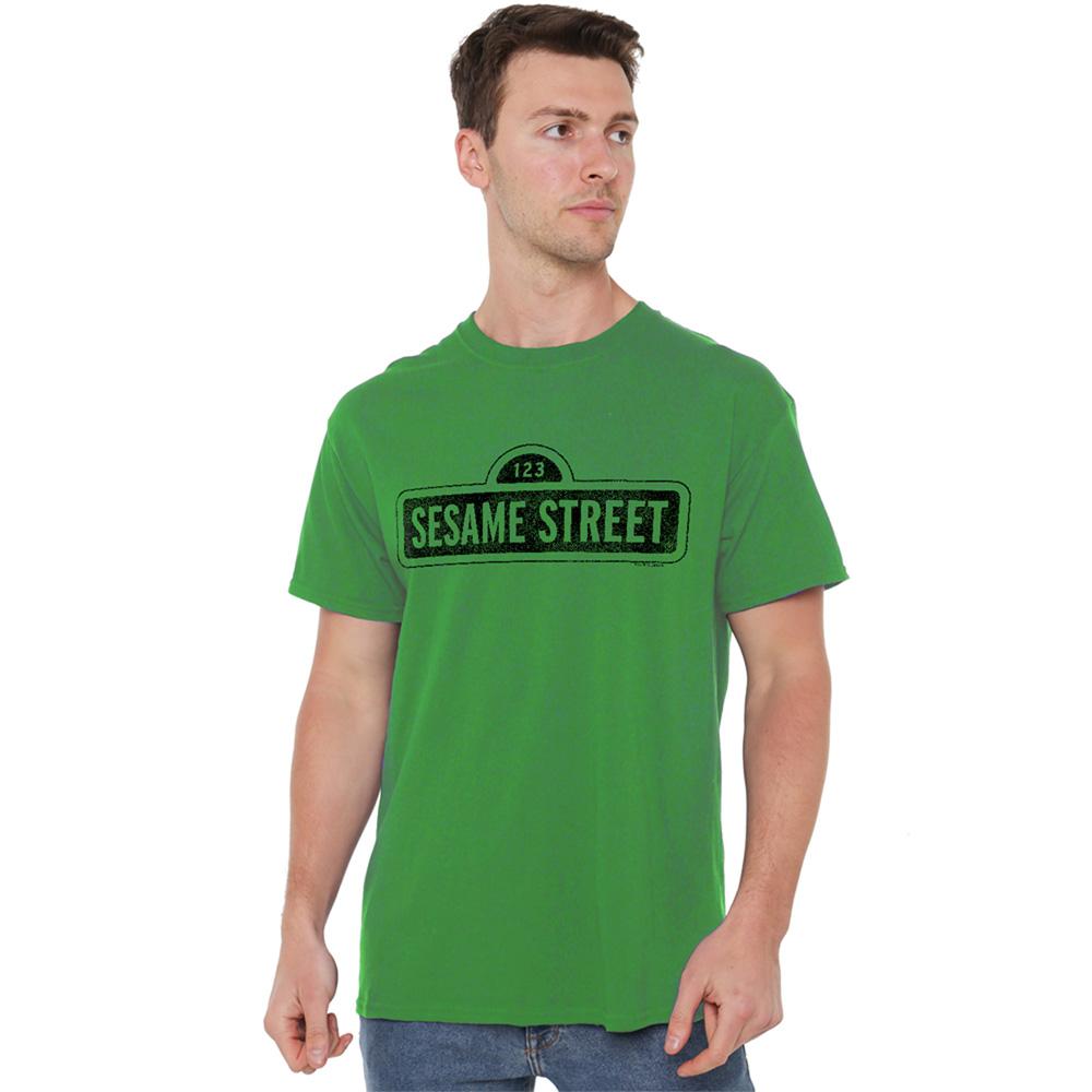 Kelly Green - Lifestyle - Sesame Street Unisex Adult One Color Dark T-Shirt