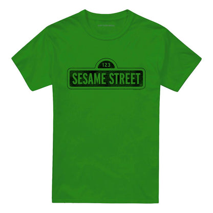 Kelly Green - Front - Sesame Street Unisex Adult One Color Dark T-Shirt