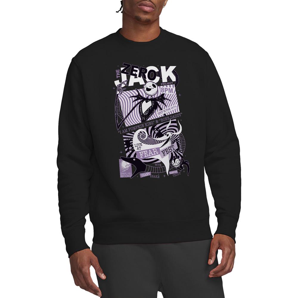 Black - Lifestyle - The Nightmare Before Christmas Unisex Adult Pumpkin King Fear Fest Sweatshirt