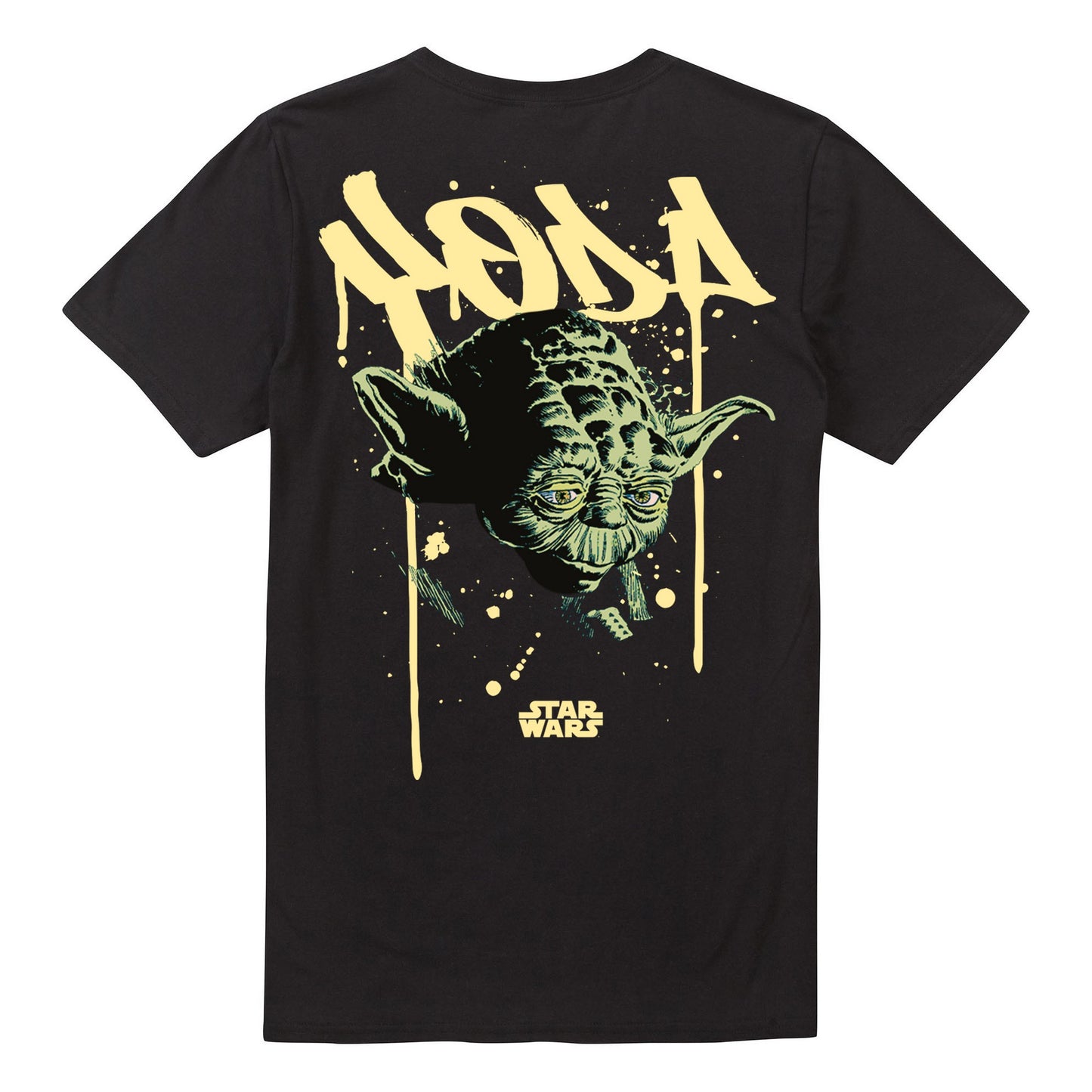 Black - Back - Star Wars Mens Streetwise Yoda T-Shirt