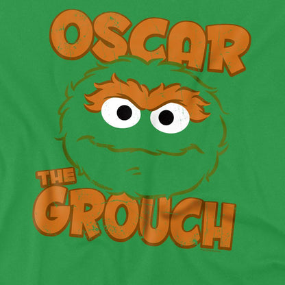 Kelly Green - Side - Sesame Street Unisex Adult Oscar The Grouch Sandwich T-Shirt