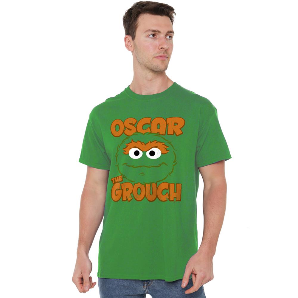 Kelly Green - Lifestyle - Sesame Street Unisex Adult Oscar The Grouch Sandwich T-Shirt