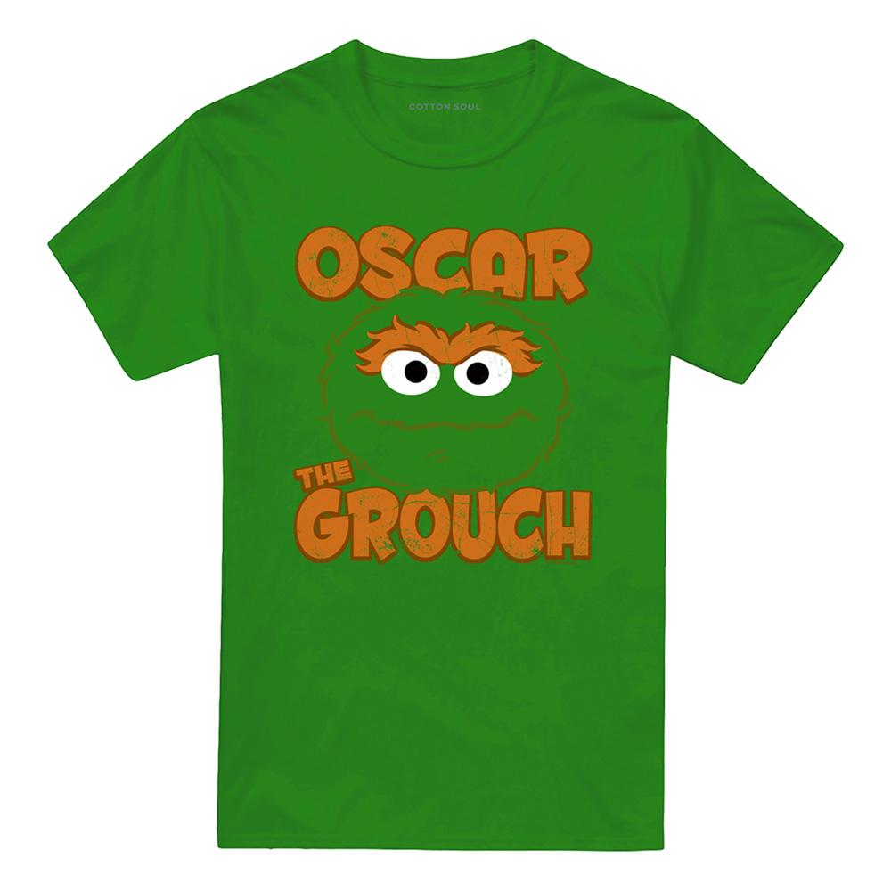 Kelly Green - Front - Sesame Street Unisex Adult Oscar The Grouch Sandwich T-Shirt