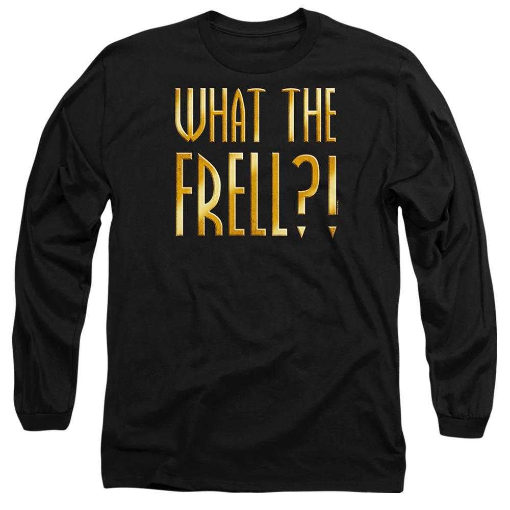 Black - Front - Farscape Unisex Adult What The Frell Long-Sleeved T-Shirt