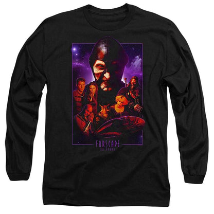 Black - Front - Farscape Unisex Adult 20 Years Collage Long-Sleeved T-Shirt