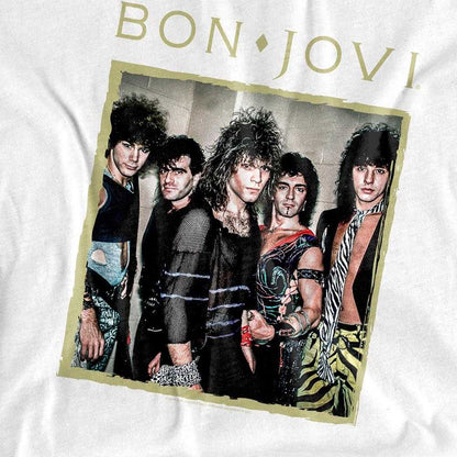 White - Back - Bon Jovi Unisex Adult Framed Long-Sleeved T-Shirt