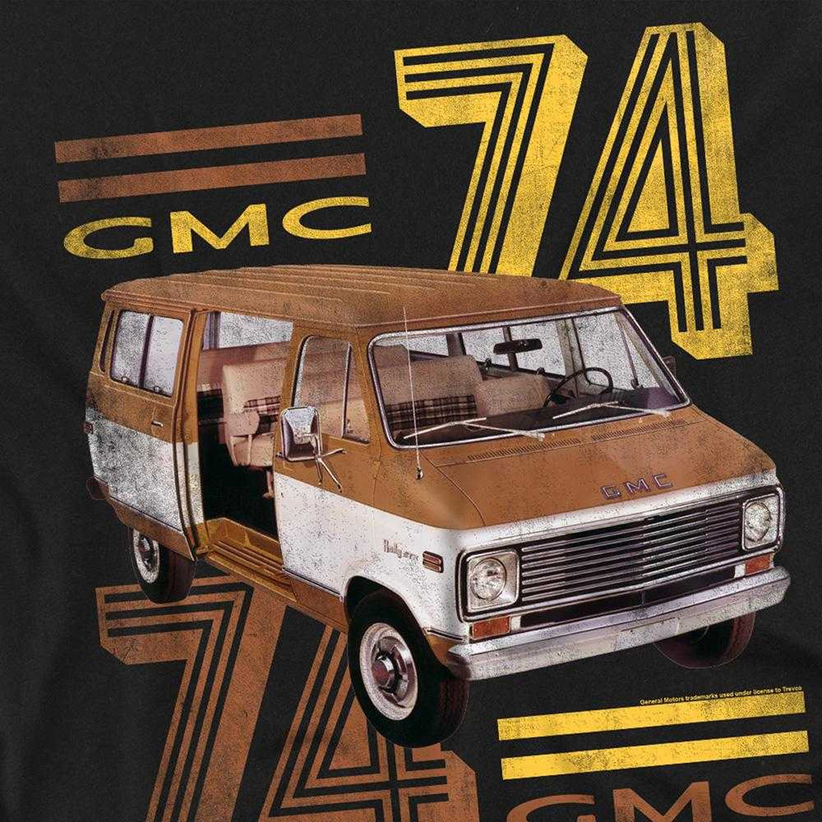 Black - Side - GMC Unisex Adult 74 Long-Sleeved T-Shirt