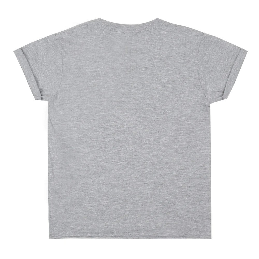 Sports Grey - Back - Disney Girls Rainbow Logo Marl T-Shirt