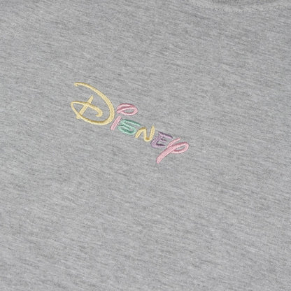 Sports Grey - Side - Disney Girls Rainbow Logo Marl T-Shirt