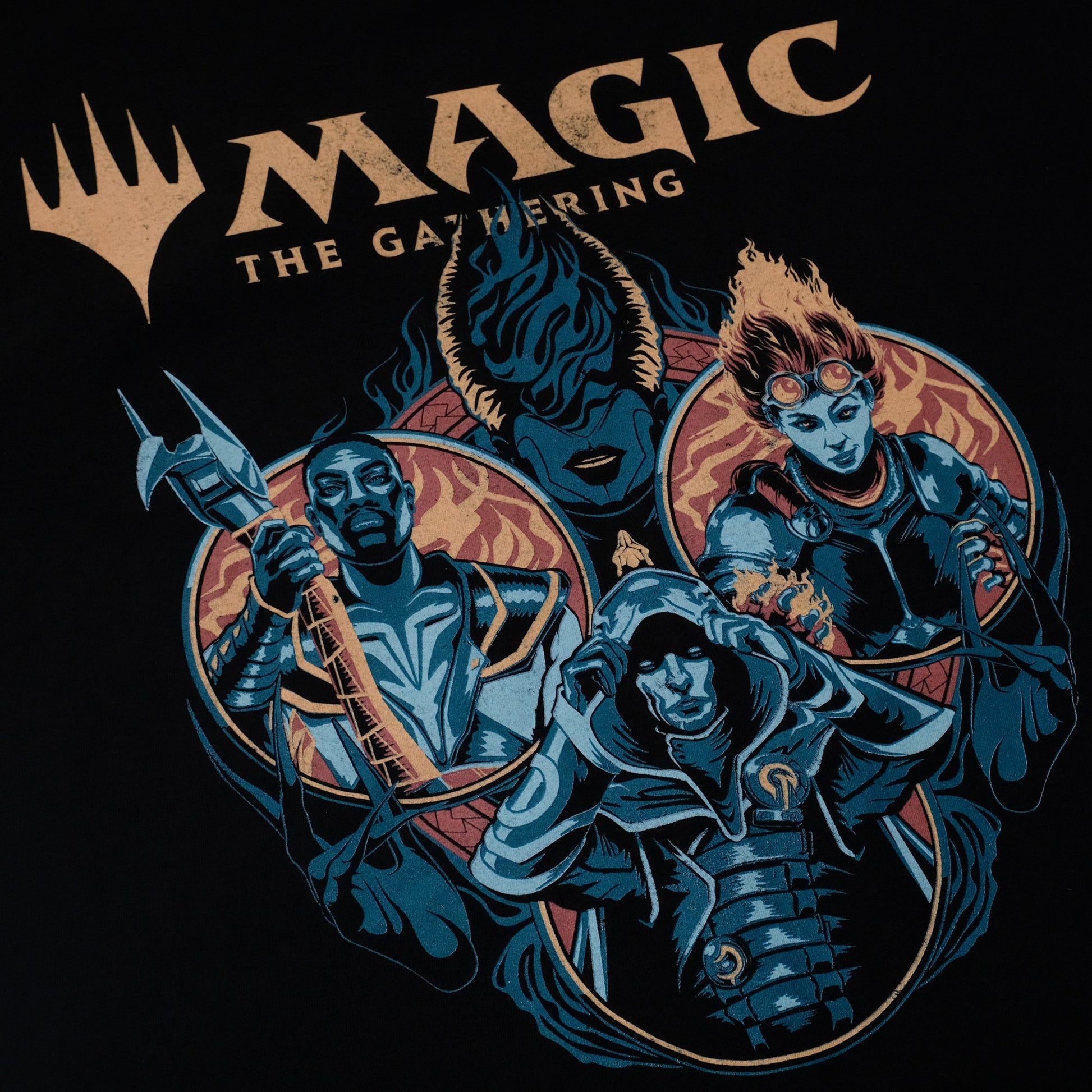 Black - Side - Magic The Gathering Mens Legends T-Shirt