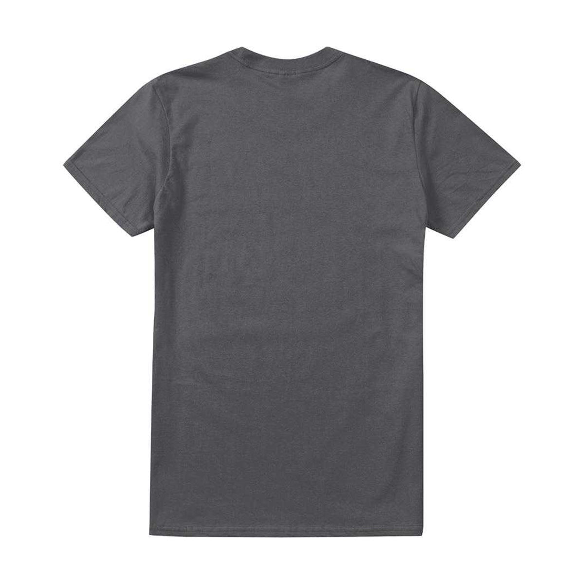 Charcoal - Back - MTV Unisex Adult Rainbow Blocks Logo T-Shirt