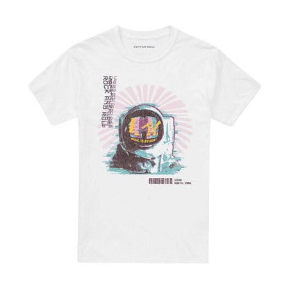 White - Front - MTV Unisex Adult Ladies And Gentlemen Spaceman T-Shirt