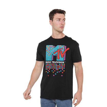Black - Lifestyle - MTV Unisex Adult Color Chips T-Shirt