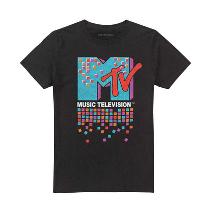 Black - Front - MTV Unisex Adult Color Chips T-Shirt