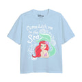 Light Blue - Front - Little Mermaid Girls Come To The Sea T-Shirt