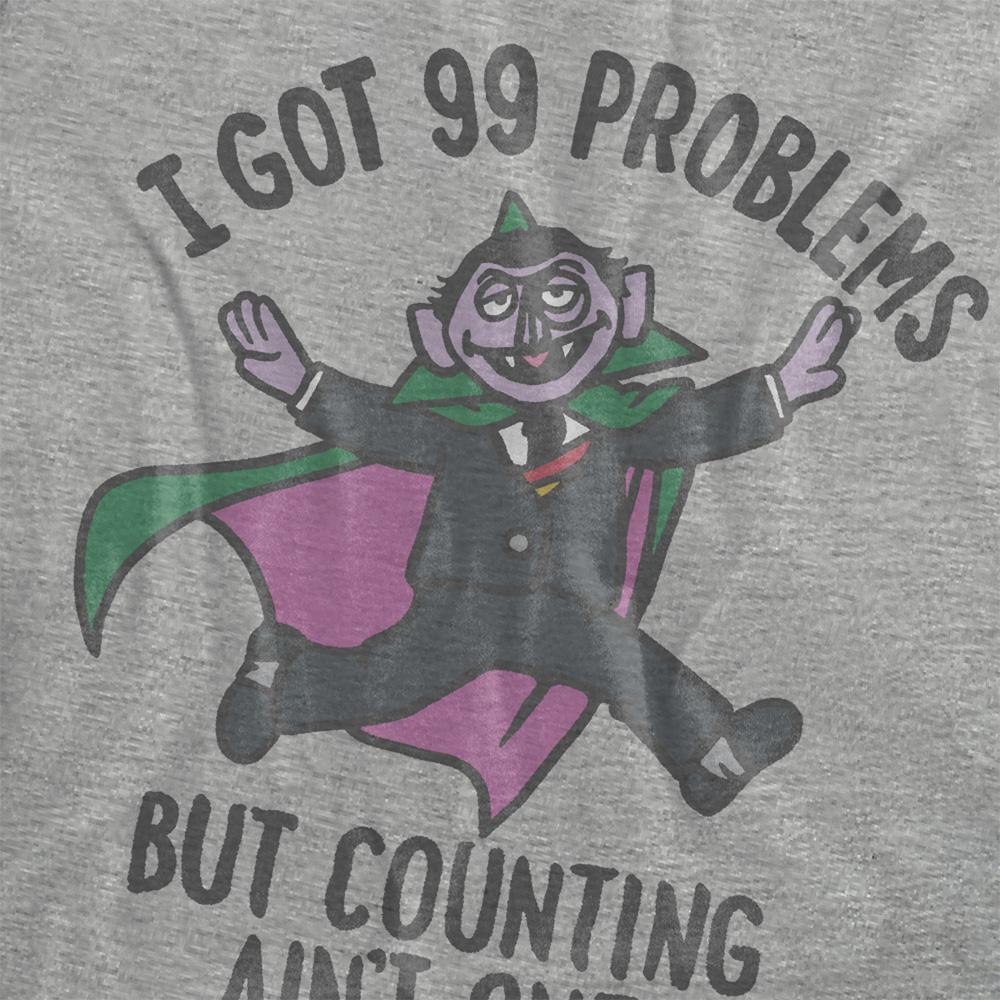 Athletic Heather - Side - Sesame Street Womens-Ladies I Got 99 Problems T-Shirt