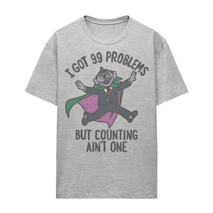 Athletic Heather - Front - Sesame Street Womens-Ladies I Got 99 Problems T-Shirt