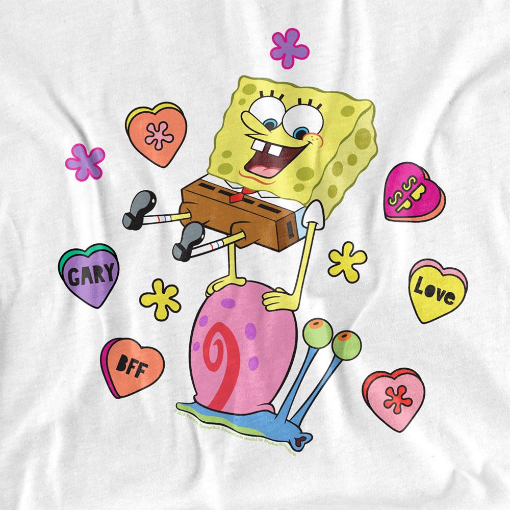 White - Side - Paw Patrol Womens-Ladies Valentine´S Candy Hearts Gary T-Shirt