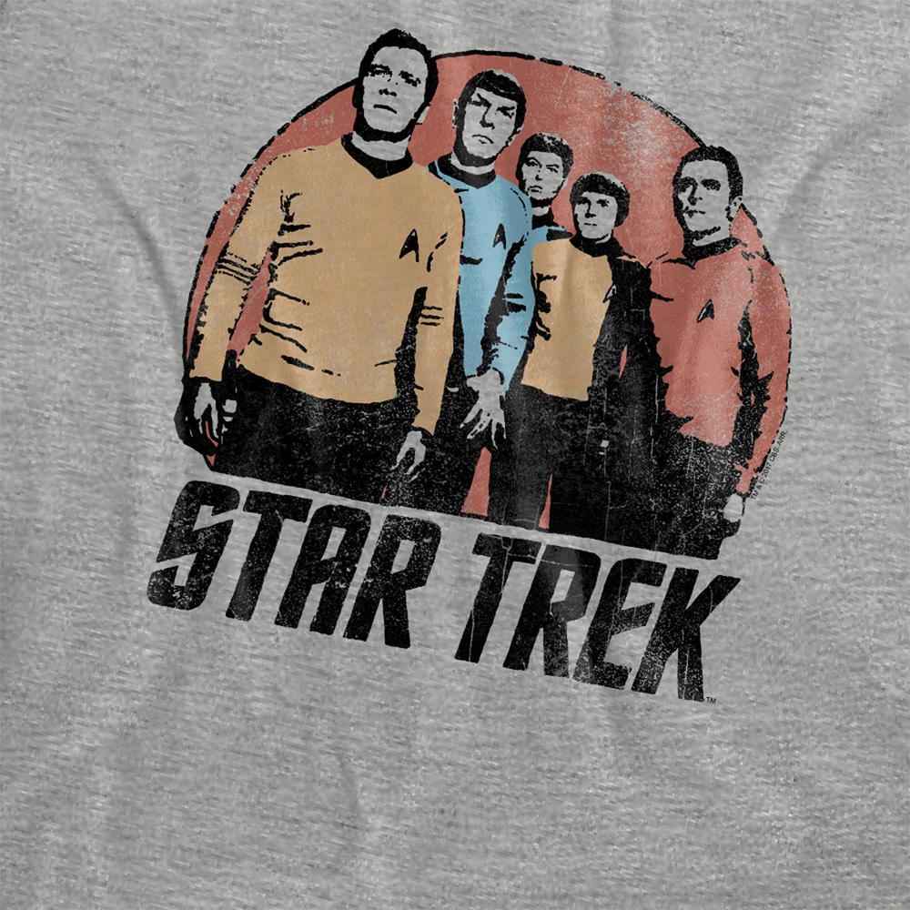 Athletic Heather - Side - Star Trek Womens-Ladies Landing Party T-Shirt
