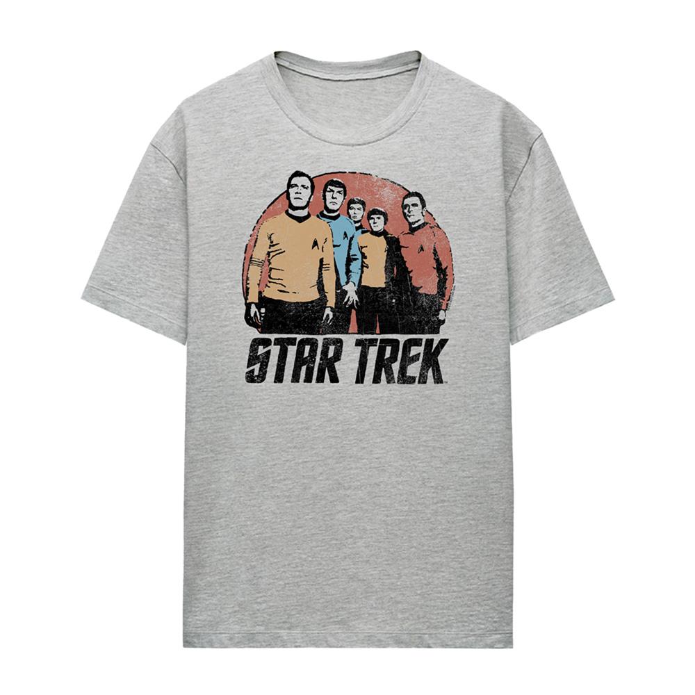 Athletic Heather - Front - Star Trek Womens-Ladies Landing Party T-Shirt