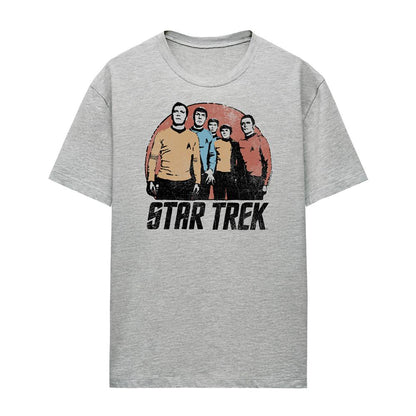 Athletic Heather - Front - Star Trek Womens-Ladies Landing Party T-Shirt