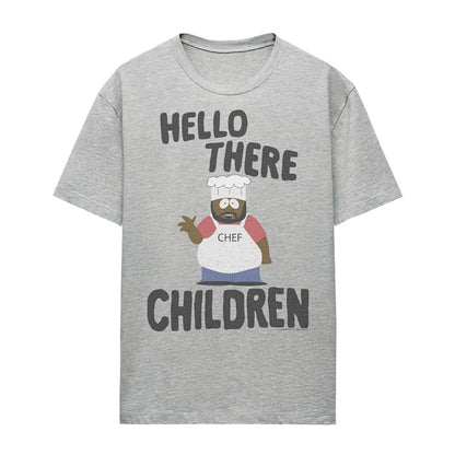 Athletic Heather - Front - South Park Womens-Ladies Hello There Children Chef T-Shirt