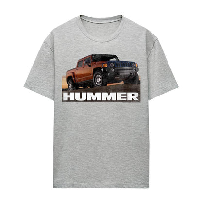Athletic Heather - Front - Hummer Womens-Ladies H3 Ad T-Shirt