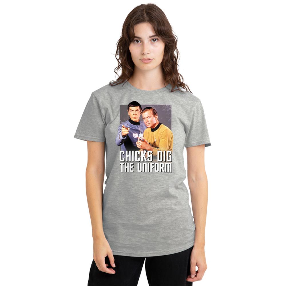 Athletic Heather - Lifestyle - Star Trek Womens-Ladies Chicks Dig T-Shirt