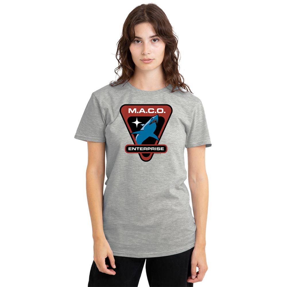 Athletic Heather - Lifestyle - Star Trek Womens-Ladies MACO Patch T-Shirt