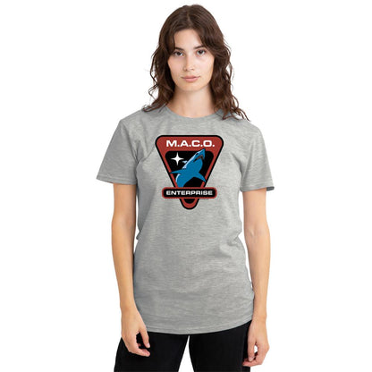 Athletic Heather - Lifestyle - Star Trek Womens-Ladies MACO Patch T-Shirt