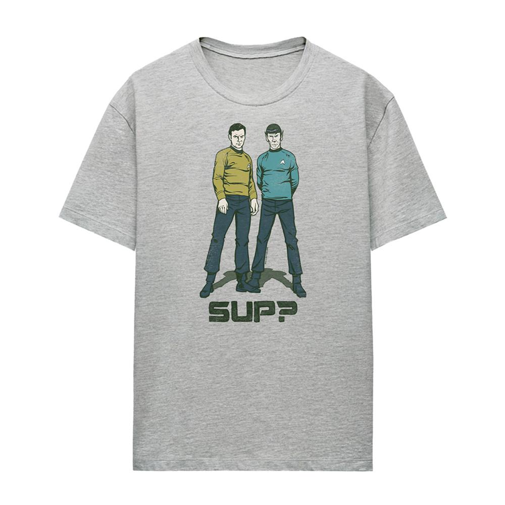 Athletic Heather - Front - Star Trek Womens-Ladies Sup T-Shirt
