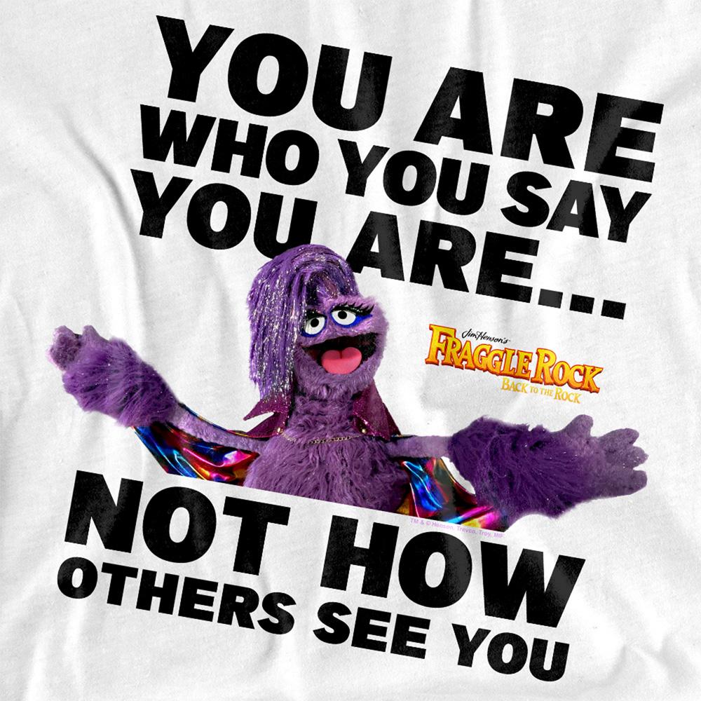 White - Side - Fraggle Rock Womens-Ladies Great Glitterini Pride You Are T-Shirt