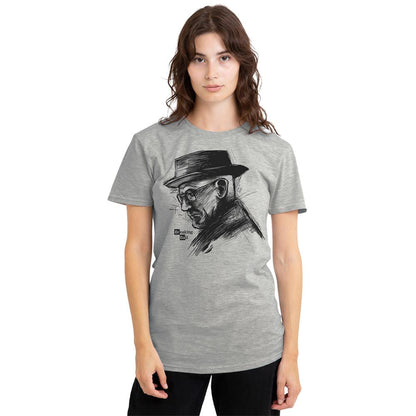 Athletic Heather - Lifestyle - Breaking Bad Womens-Ladies Heisenberg Sketch T-Shirt