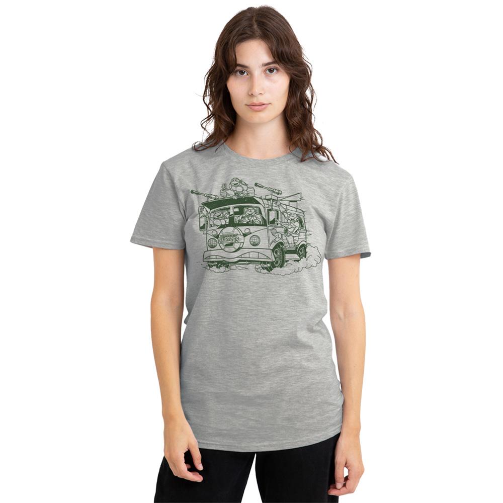 Athletic Heather - Lifestyle - Teenage Mutant Ninja Turtles Womens-Ladies Radical Wagon T-Shirt