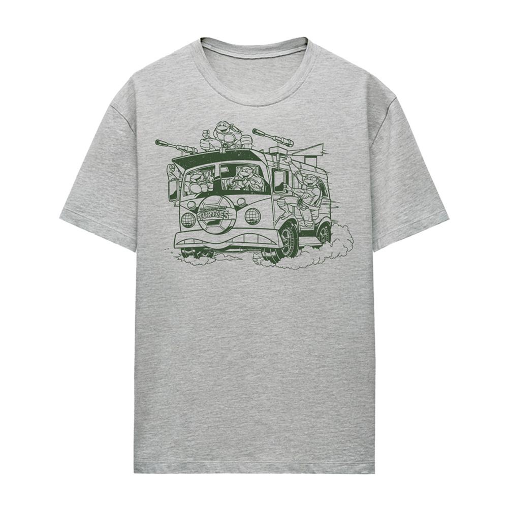 Athletic Heather - Front - Teenage Mutant Ninja Turtles Womens-Ladies Radical Wagon T-Shirt