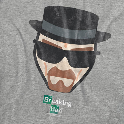 Athletic - Side - Breaking Bad Womens-Ladies Heisenberg Face T-Shirt