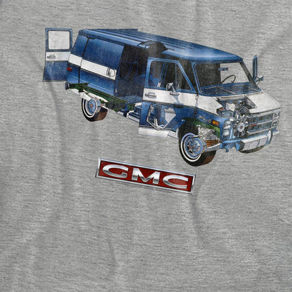 Athletic - Side - GMC Womens-Ladies Van T-Shirt