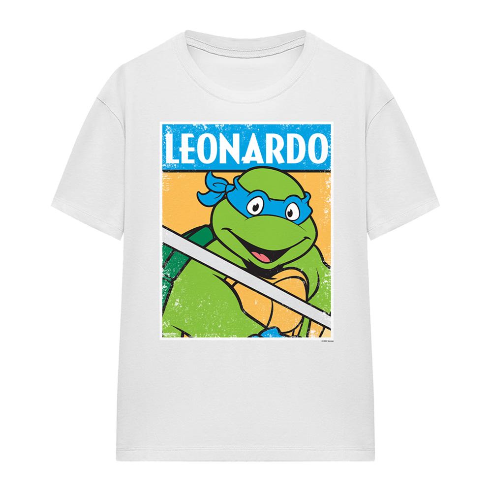 Athletic - Front - Teenage Mutant Ninja Turtles Womens-Ladies Leonardo T-Shirt