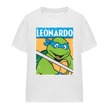 Athletic - Front - Teenage Mutant Ninja Turtles Womens-Ladies Leonardo T-Shirt