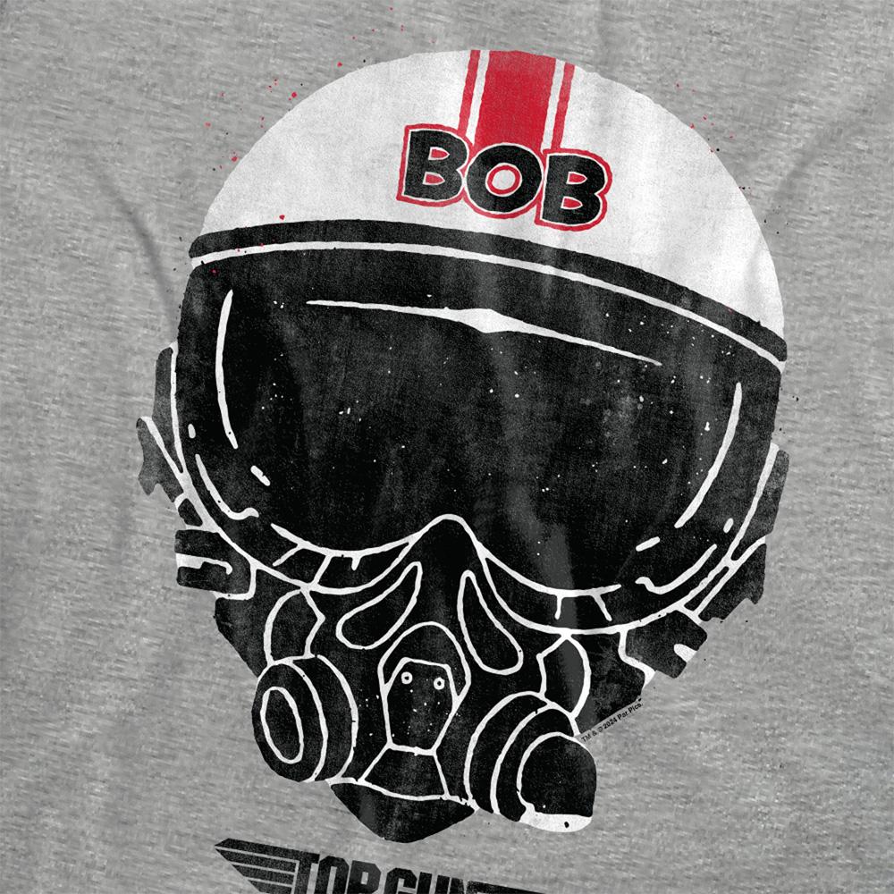 Athletic Heather - Side - Top Gun Womens-Ladies Bob Helmet T-Shirt