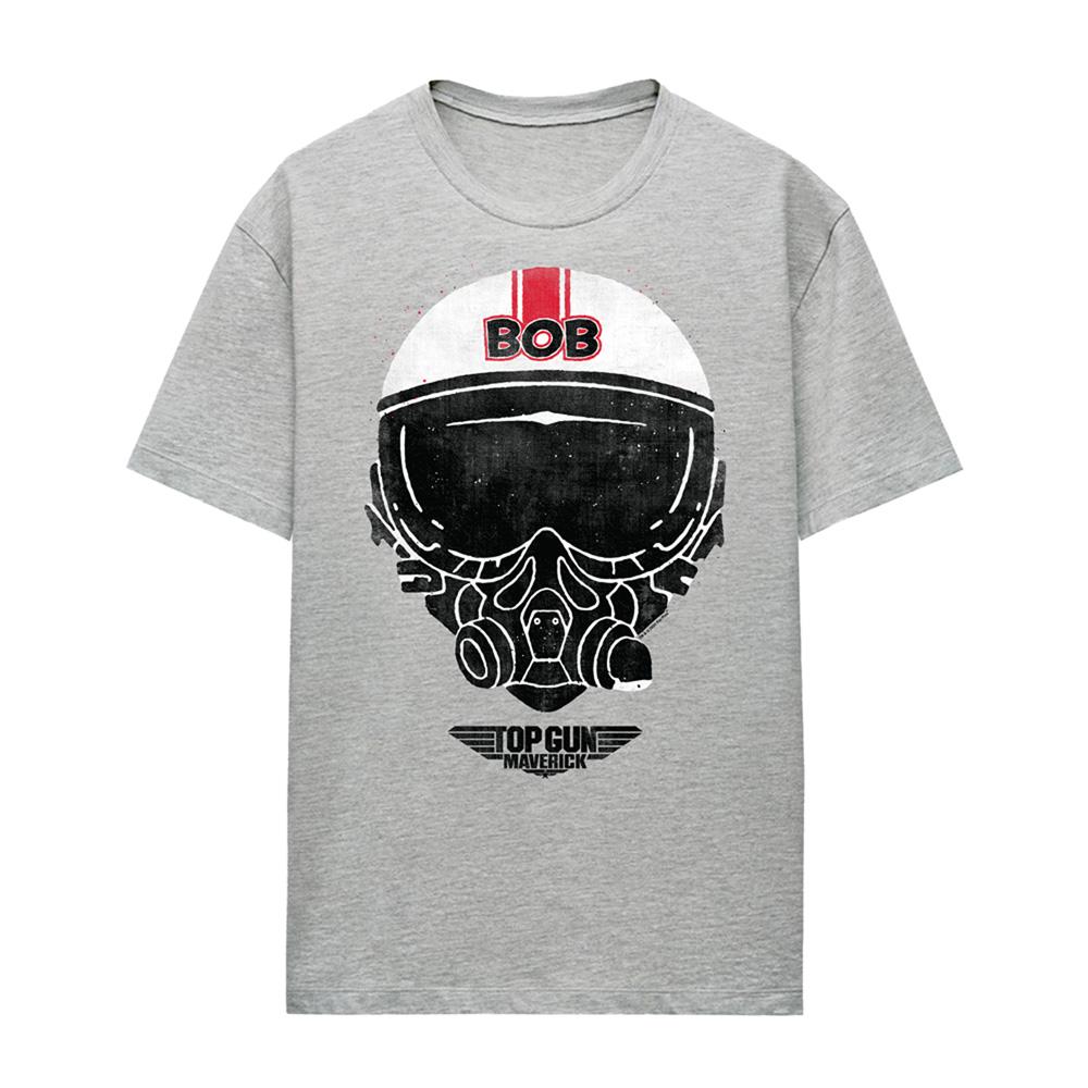Athletic Heather - Front - Top Gun Womens-Ladies Bob Helmet T-Shirt