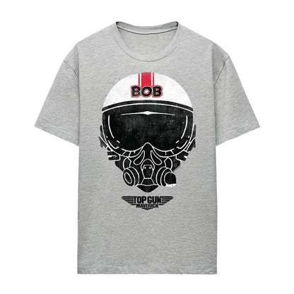 Athletic Heather - Front - Top Gun Womens-Ladies Bob Helmet T-Shirt