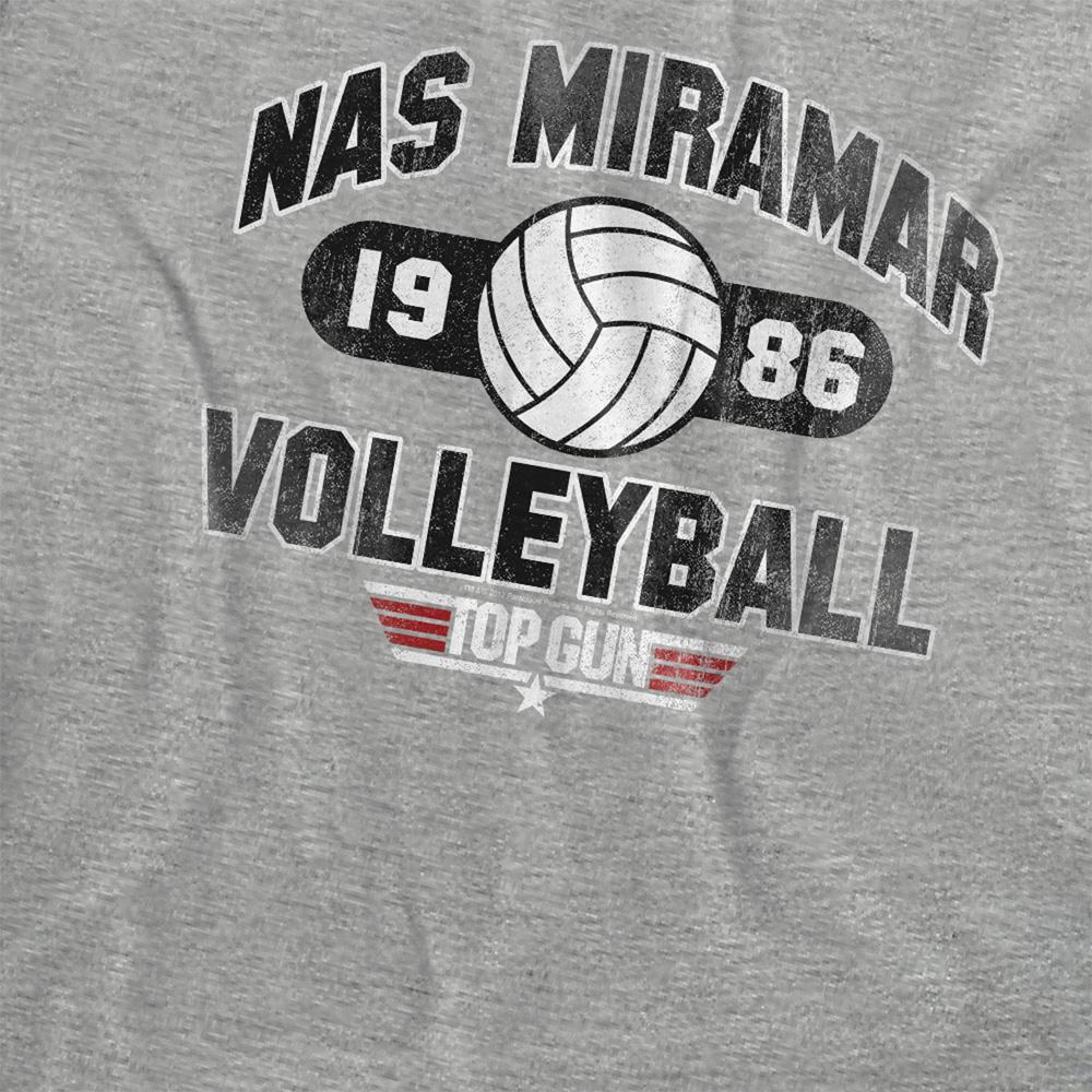Athletic Heather - Side - Top Gun Womens-Ladies Nas Miramar Volleyball T-Shirt
